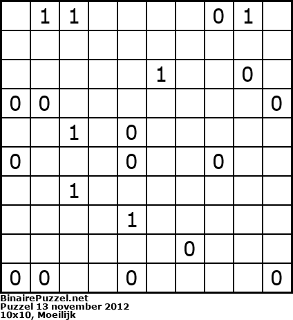 Binaire Puzzel