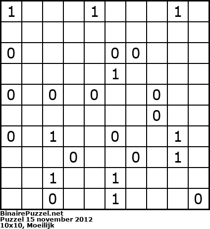 Binaire Puzzel
