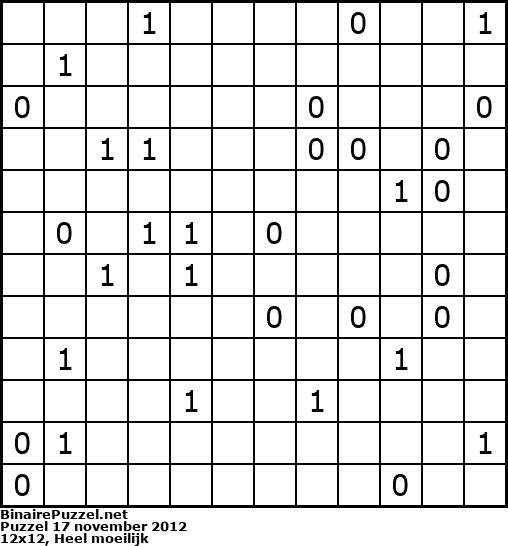 Binaire Puzzel