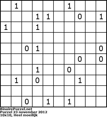 Binaire Puzzel