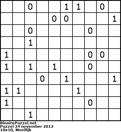 Binaire Puzzel