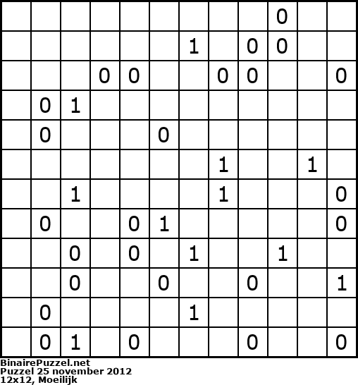 Binaire Puzzel