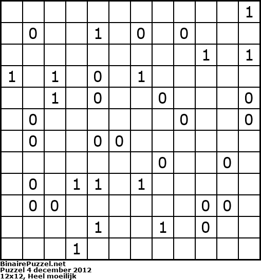 Binaire Puzzel