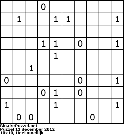 Binaire Puzzel