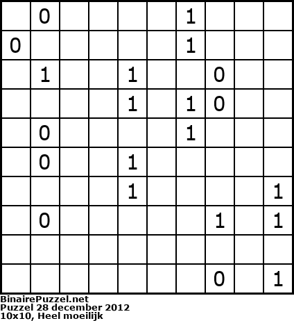 Binaire Puzzel