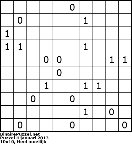 Binaire Puzzel