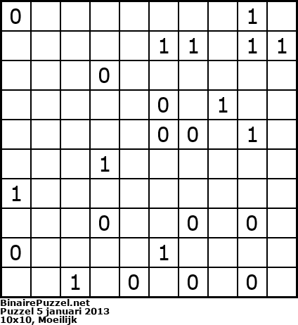 Binaire Puzzel