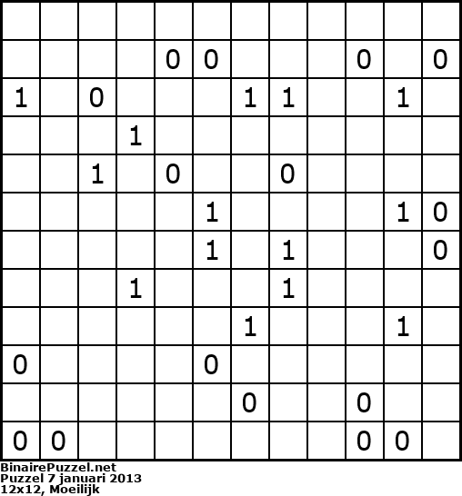 Binaire Puzzel