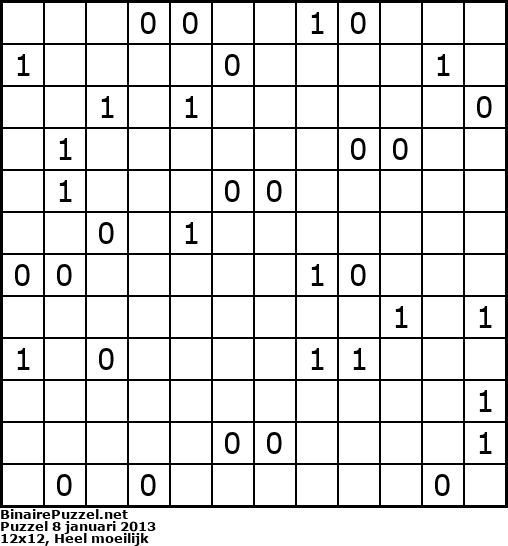 Binaire Puzzel