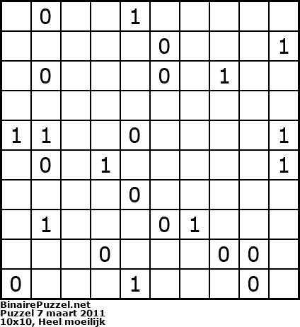 Binaire Puzzel