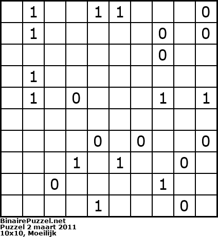 Binaire Puzzel