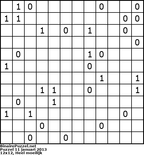 Binaire Puzzel