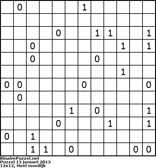Binaire Puzzel
