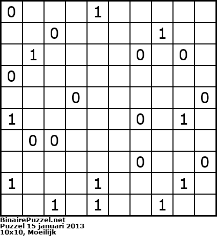 Binaire Puzzel