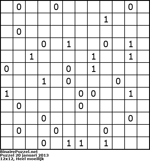 Binaire Puzzel
