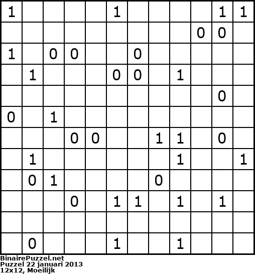 Binaire Puzzel