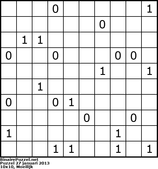 Binaire Puzzel