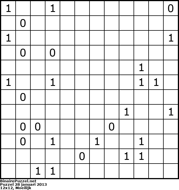 Binaire Puzzel