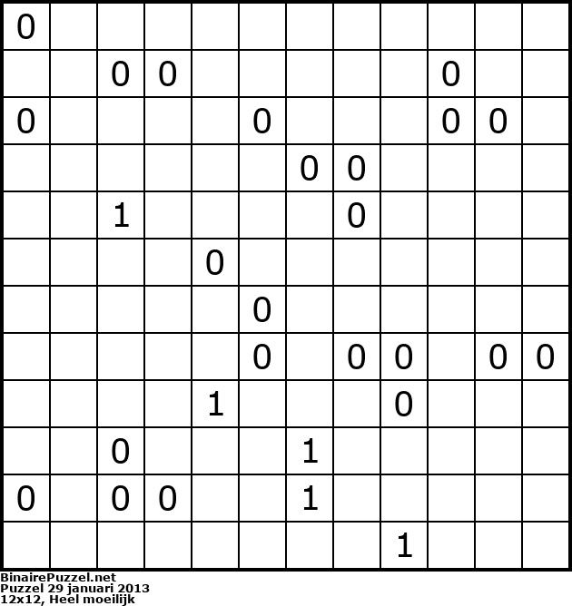 Binaire Puzzel