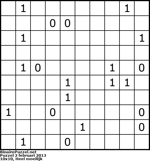 Binaire Puzzel