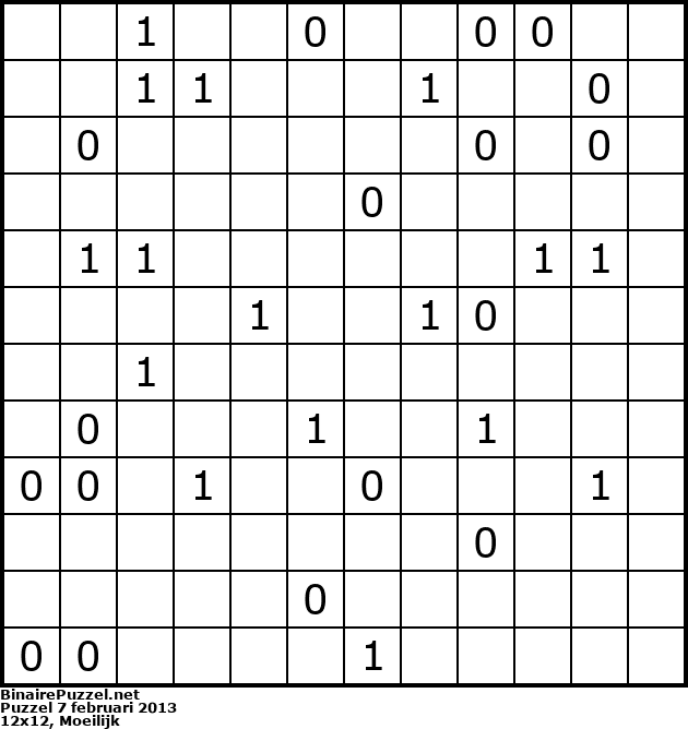 Binaire Puzzel