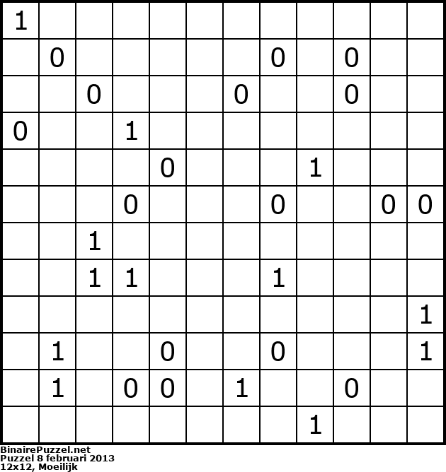 Binaire Puzzel