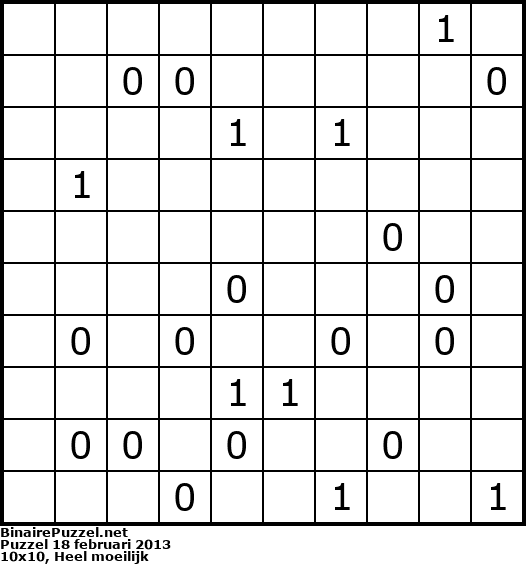Binaire Puzzel