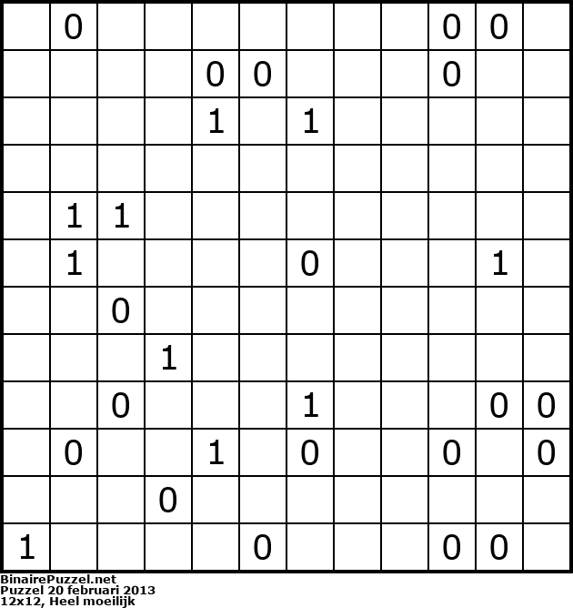 Binaire Puzzel