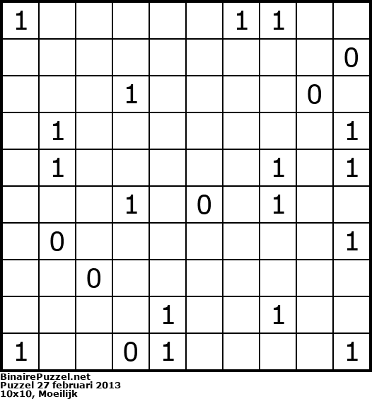Binaire Puzzel