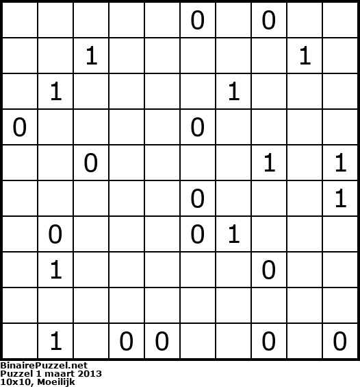 Binaire Puzzel
