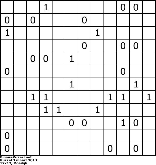 Binaire Puzzel