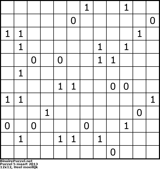 Binaire Puzzel