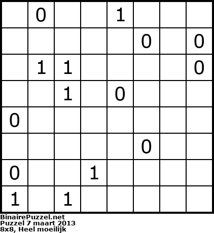 Binaire Puzzel