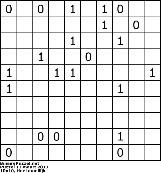 Binaire Puzzel