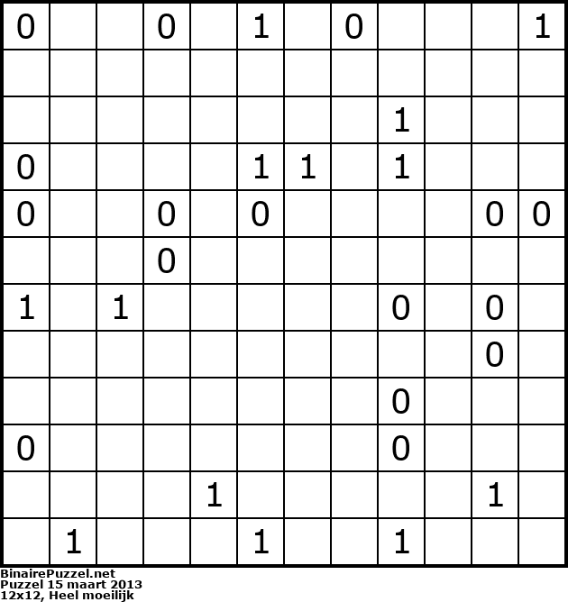 Binaire Puzzel