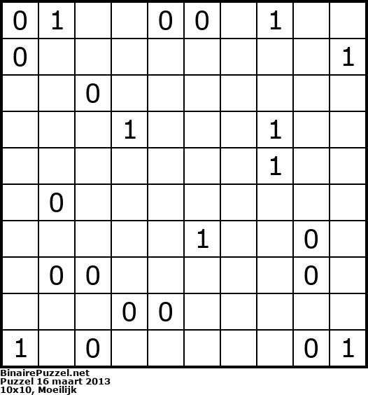 Binaire Puzzel