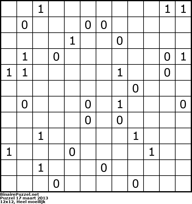 Binaire Puzzel