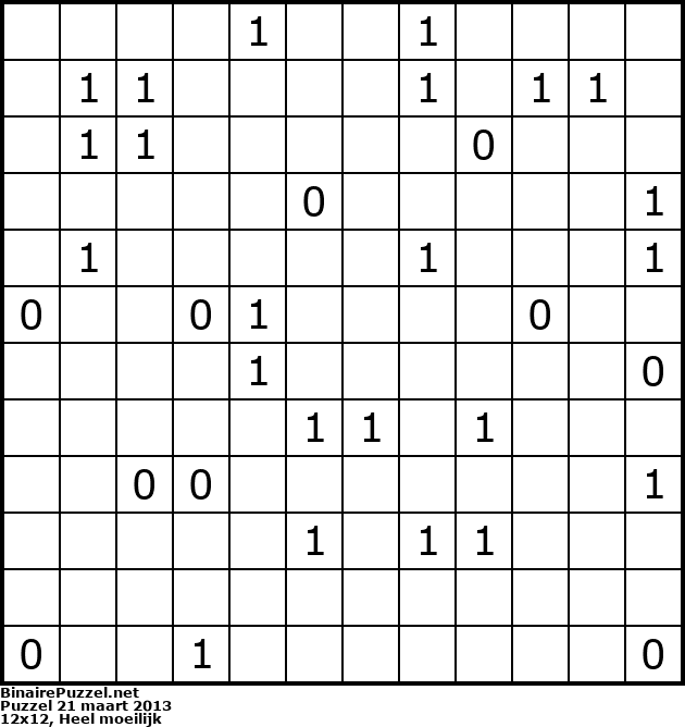 Binaire Puzzel