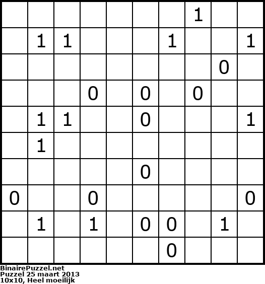 Binaire Puzzel