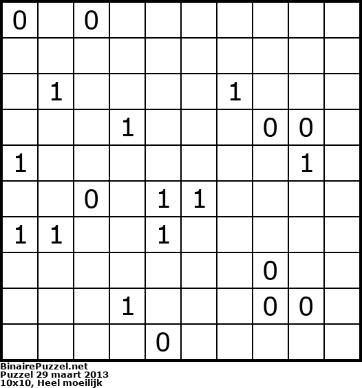 Binaire Puzzel