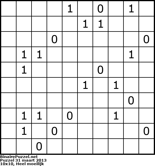 Binaire Puzzel