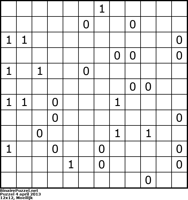 Binaire Puzzel