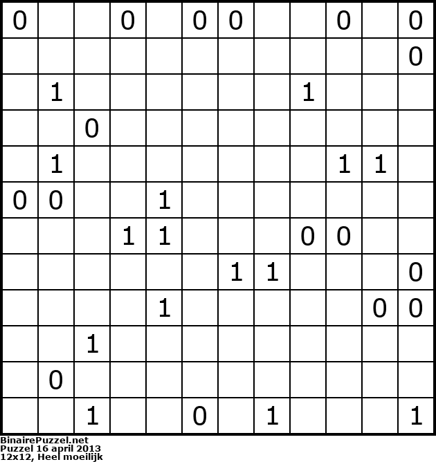 Binaire Puzzel