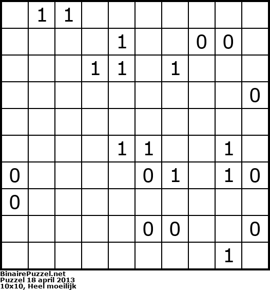 Binaire Puzzel