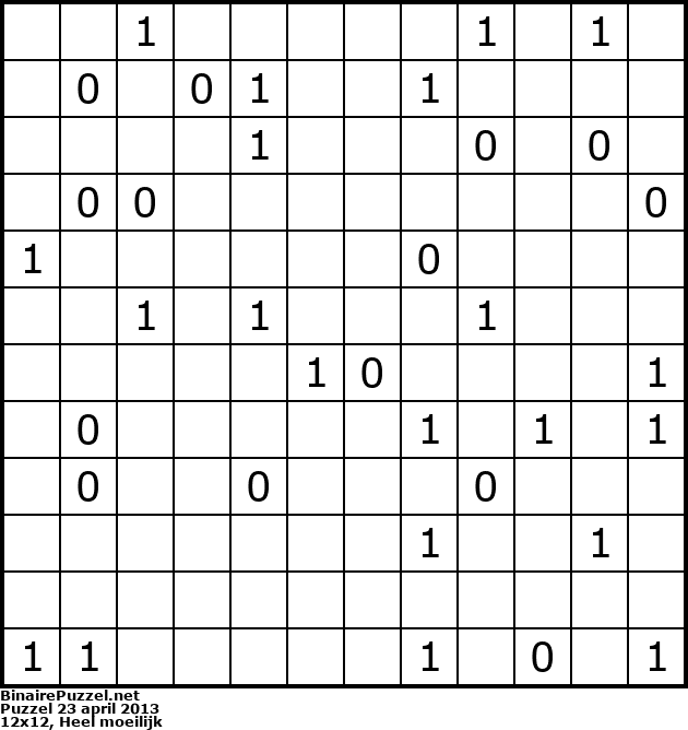 Binaire Puzzel