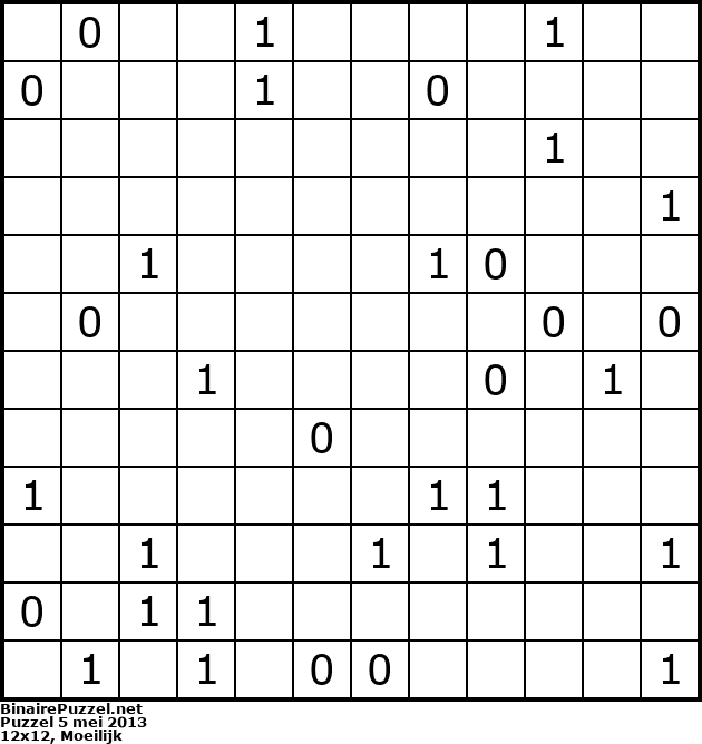 Binaire Puzzel