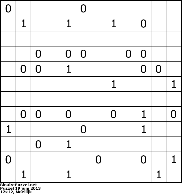 Binaire Puzzel