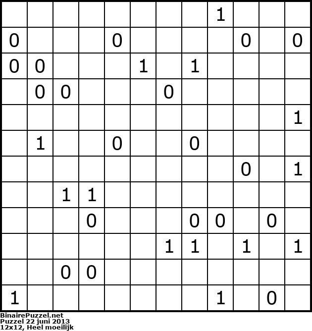 Binaire Puzzel