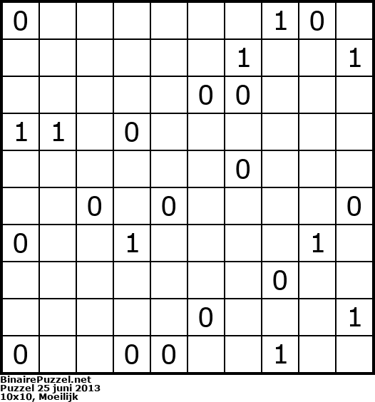 Binaire Puzzel