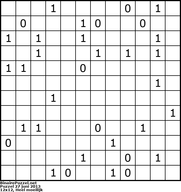 Binaire Puzzel